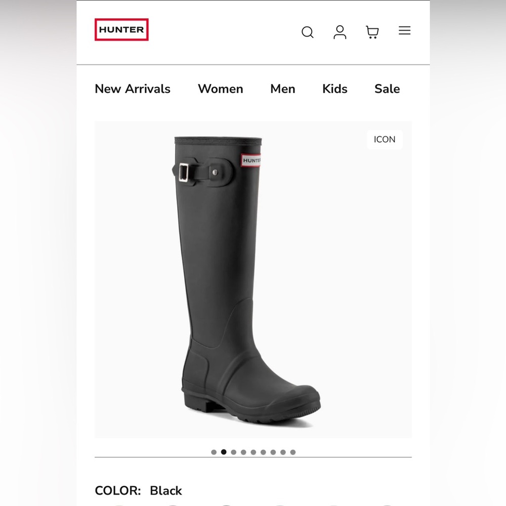 Hunter Rain boots, original tall classic style, excellent like new condition! - Picture 2 of 13